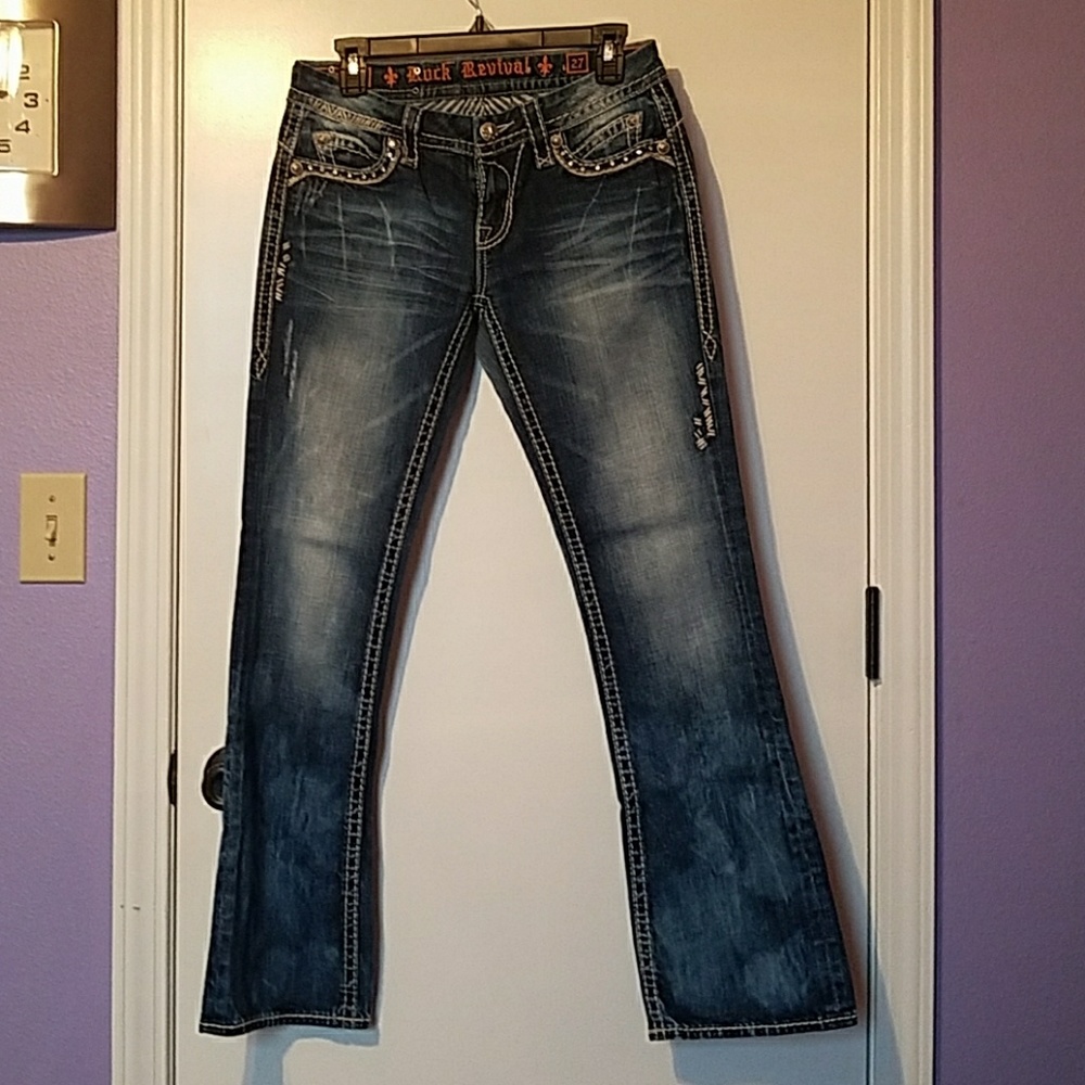 Rock revivals boot cut jeans